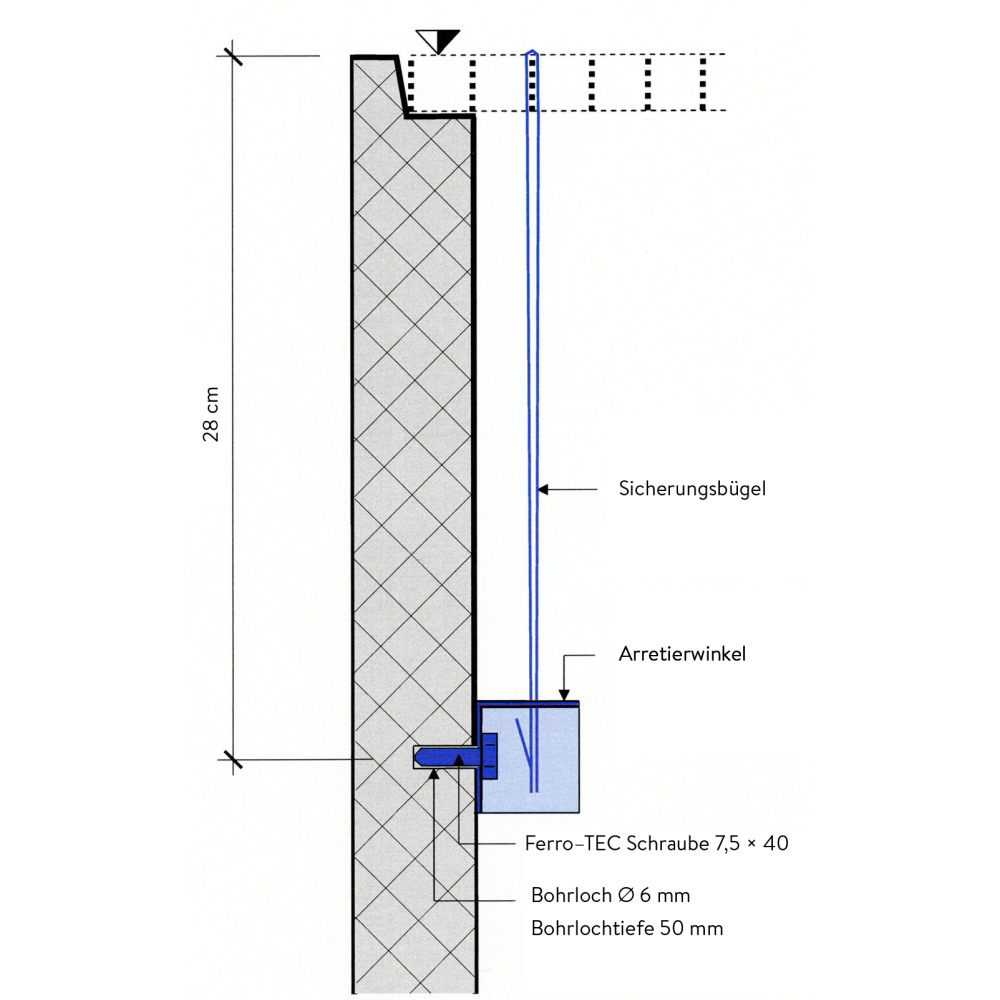 Befestigungswinkel zu Lichtschächten Befestigungswinkel zu Lichtschächten