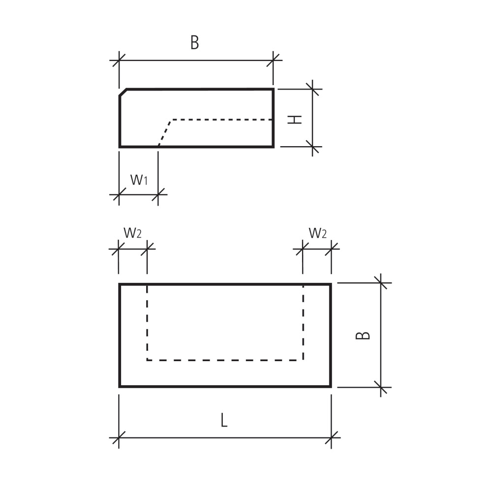 Marches d'escalier pleines CASTELLO® chanfreinées lavées