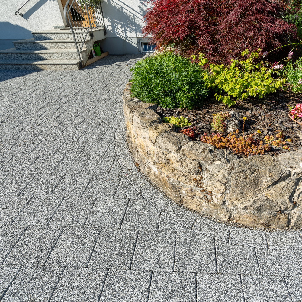 CARENA® Sickersteine fino gefast mit Edelvorsatz