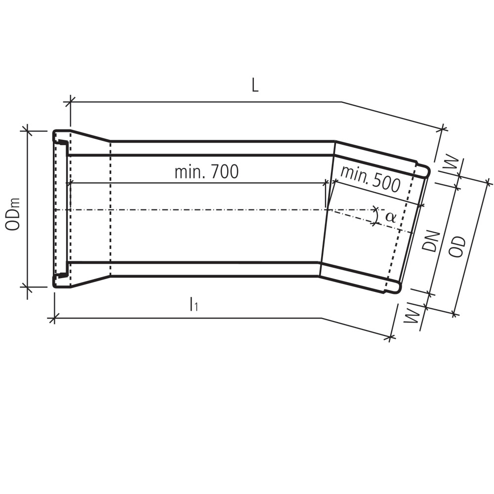 CENTUB®-Röser Segmentkrümmer 2 Segmente bewehrt CENTUB®-Röser Segmentkrümmer 2 Segmente bewehrt