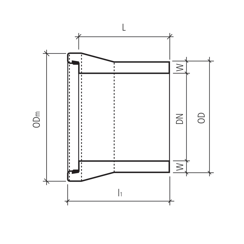 CENTUB®-Röser tuyau de raccordement GLM armé