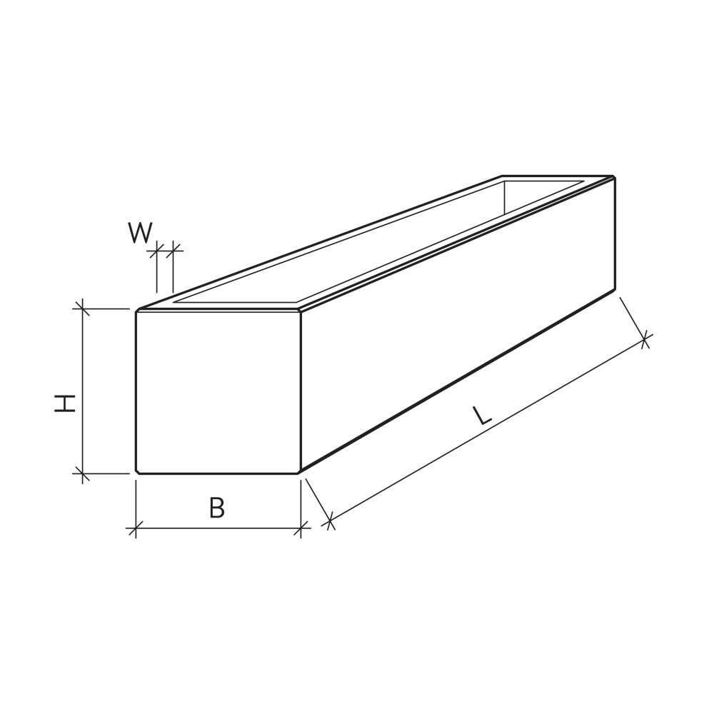PARCO® Brunnentröge rechteckig gestrahlt PARCO® Brunnentröge rechteckig gestrahlt
