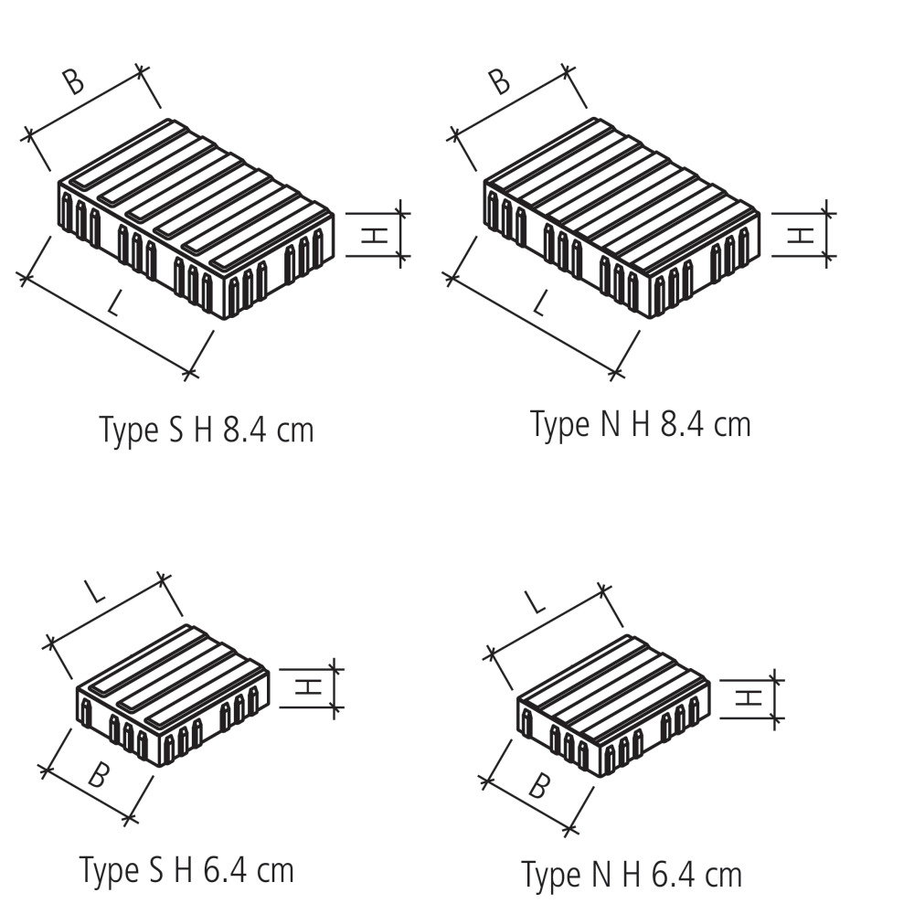 Pavés pour lignes de sécurité CARENA® Pavés pour lignes de sécurité CARENA®