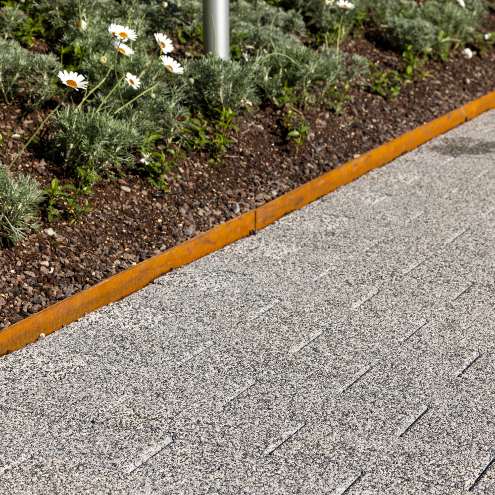 CARENA® Sickersteine fino gefast mit Edelvorsatz