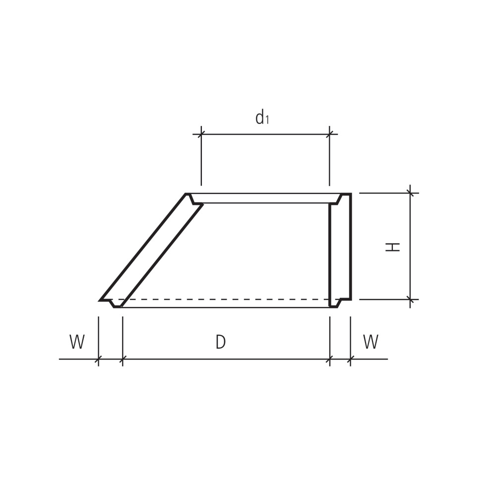 Cônes asymètrique D jusqu'à 125 cm