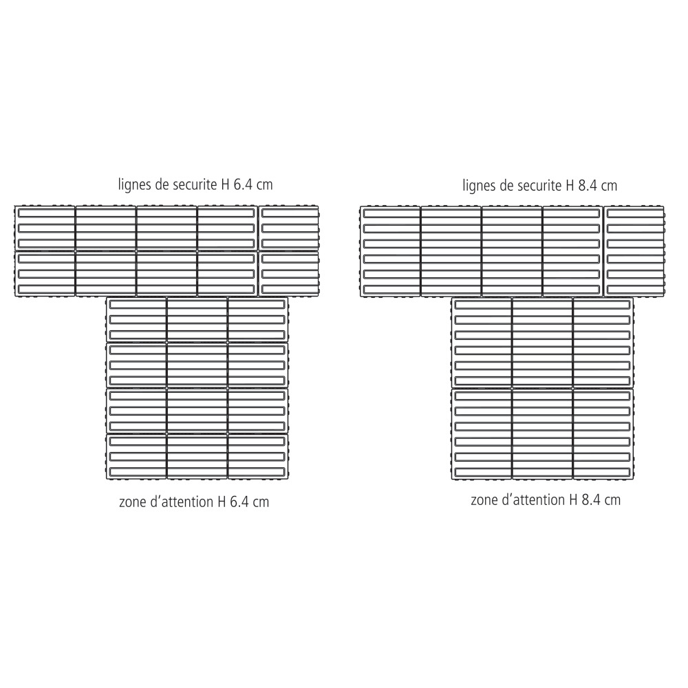 Pavés pour lignes de sécurité CARENA®