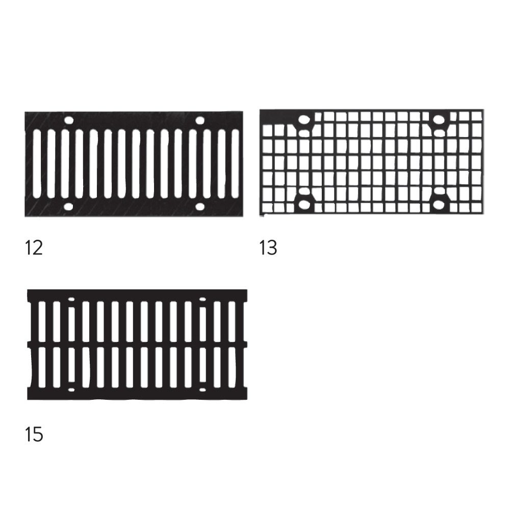 Grille cunette BIRCOsir® DN 200 AS