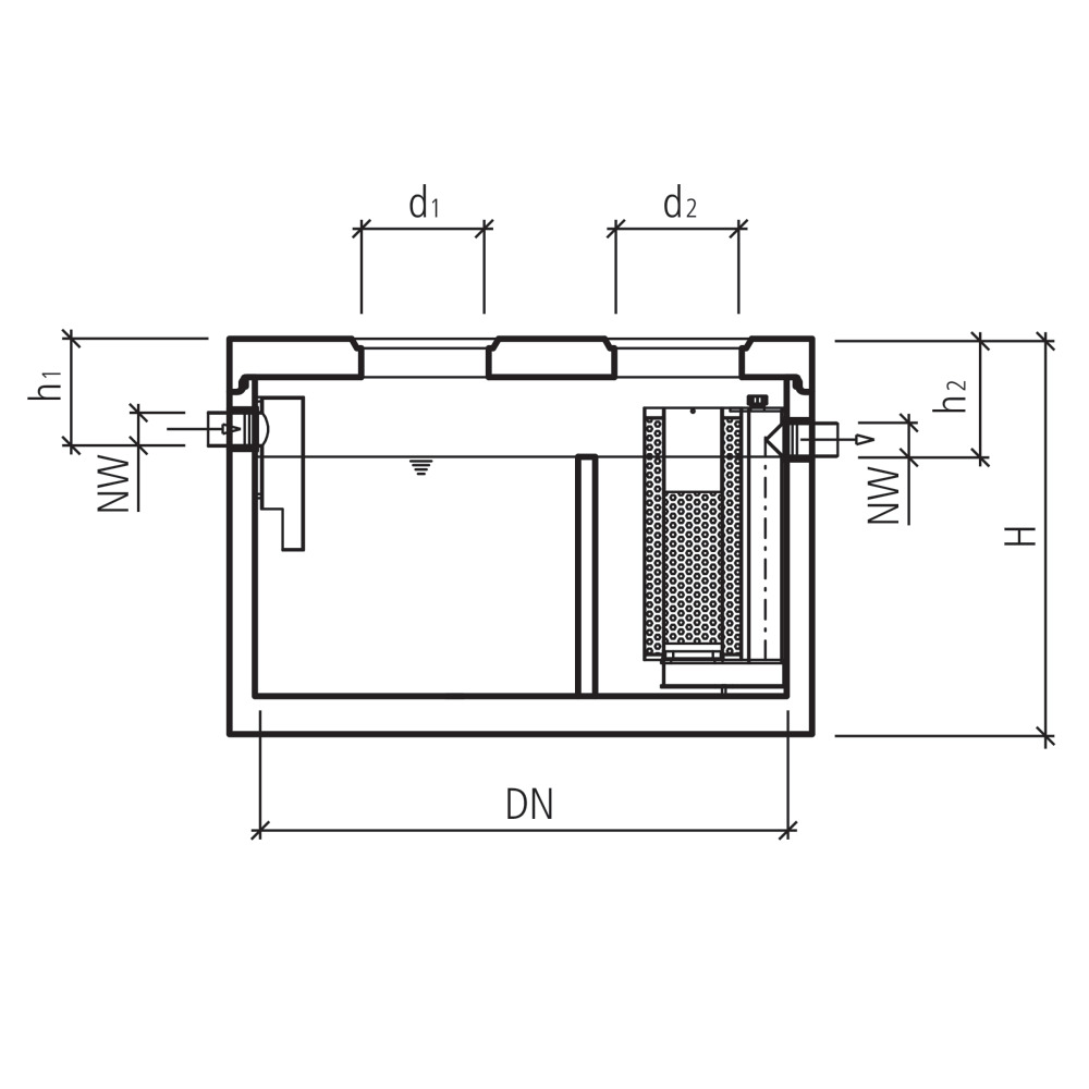 Cuve compacte D/SC friwa®-sep type 2