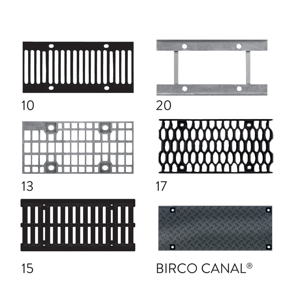 Grille cunette BIRCOsir®