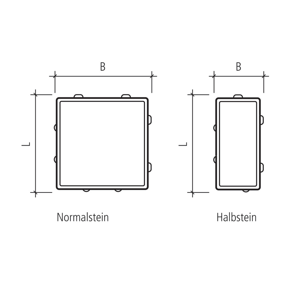 CLASSIC® DRAIN Ökosteine gefast