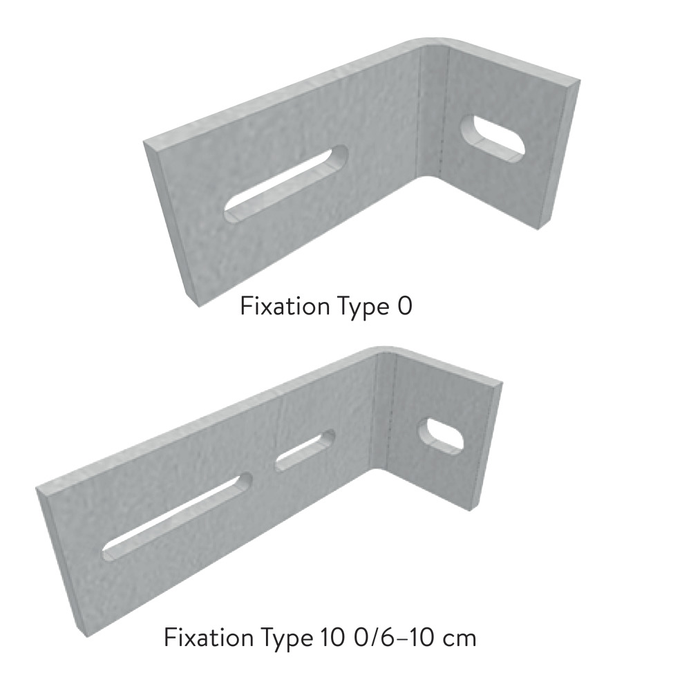 Equerre de fixation pour saut-de-loup