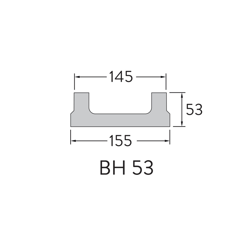 BIRCOslim® Rinnen, Schlitz- und Spülkastenaufsätze 1.5 mm NW 100