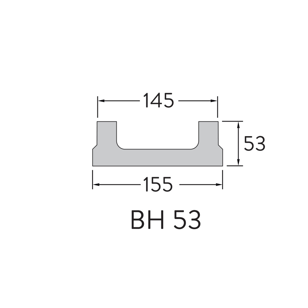 Cunettes, cornières à fente et insert de nettoyage BIRCOslim® 1.5 mm DN 100