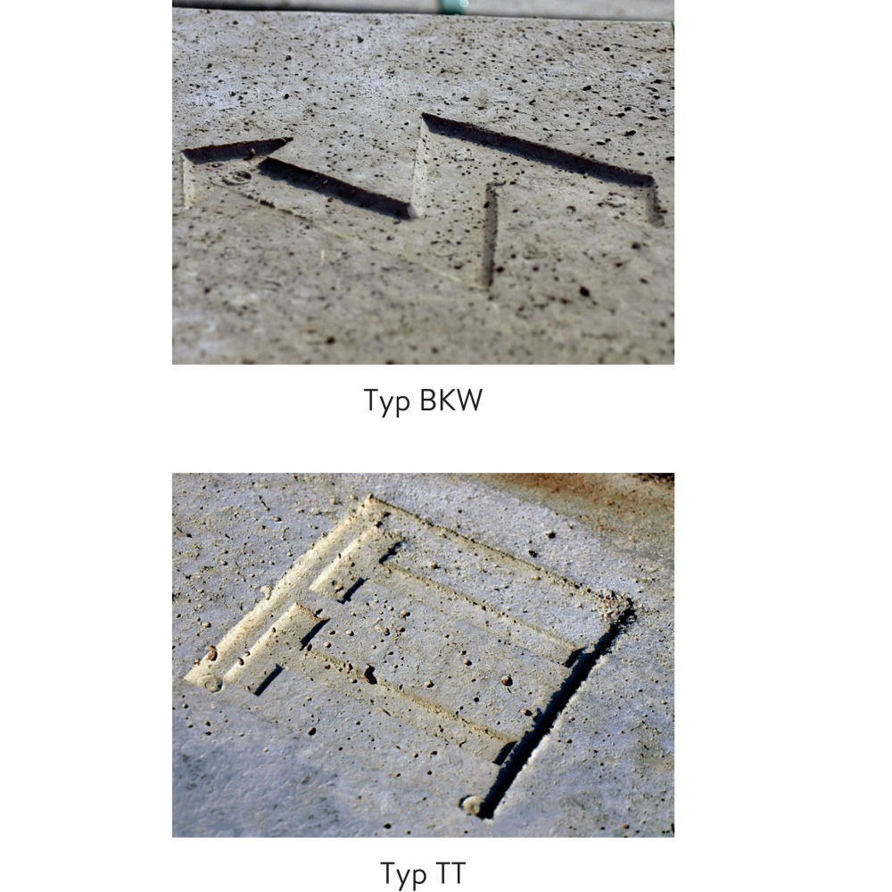 Abdeckplatten zu Kabelschächten