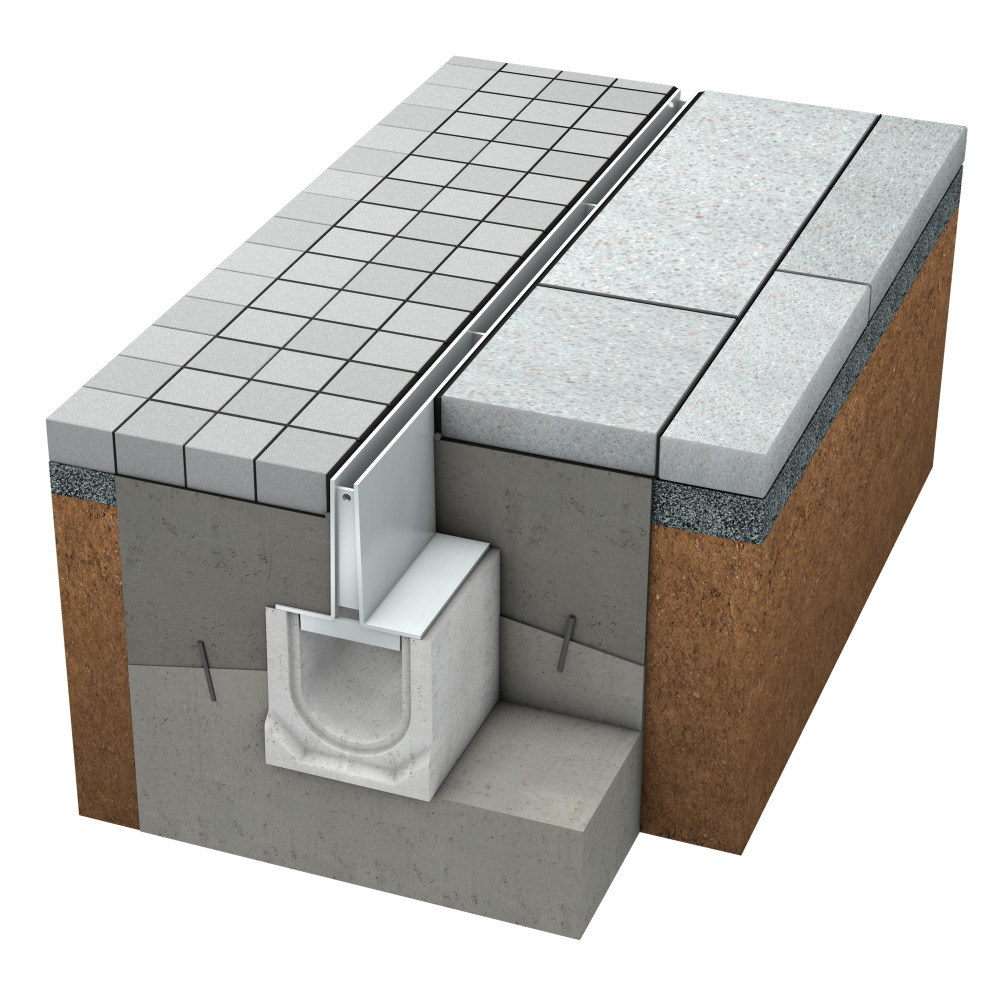 Caniveau, cornières à fente et insert de nettoyage BIRCO 4 mm DN 150