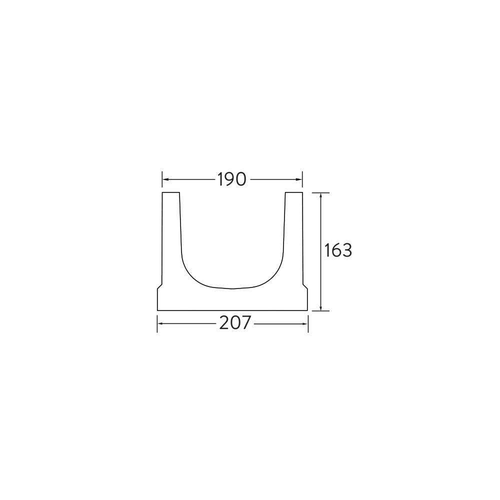 Cunettes, cornières à fente et insert de nettoyage BIRCOslim® 1.5 mm DN 150