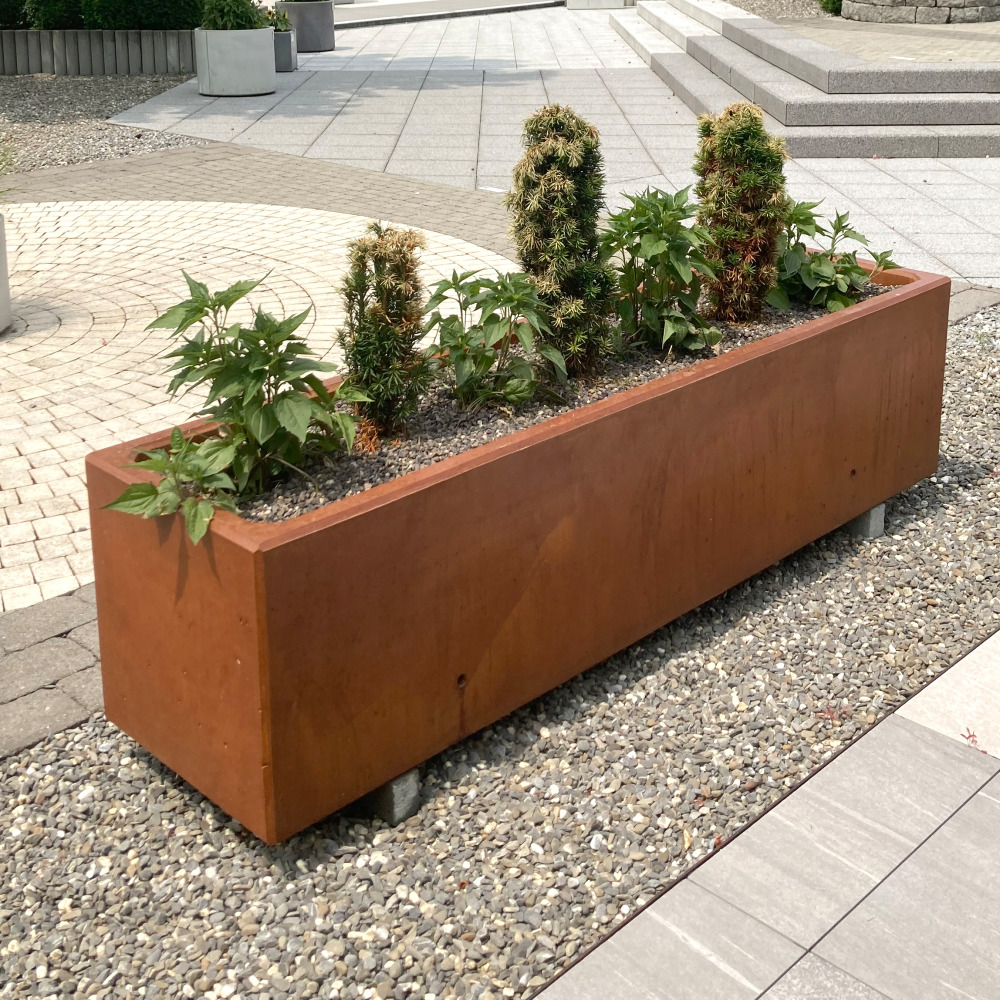 FERRO CONCRETE® Pflanzentröge rechteckig glatt FERRO CONCRETE® Pflanzentröge rechteckig glatt