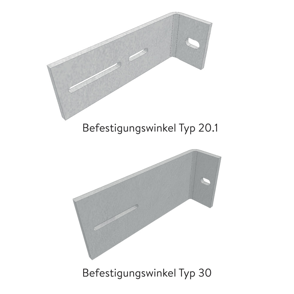 Befestigungswinkel zu Lichtschächten Befestigungswinkel zu Lichtschächten