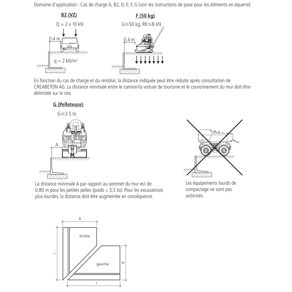 Eléments en équerre WIPASO avec aspect brossé