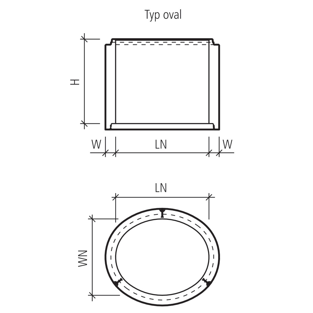 CENTUB® Schachtringe unbewehrt oval CENTUB® Schachtringe unbewehrt oval