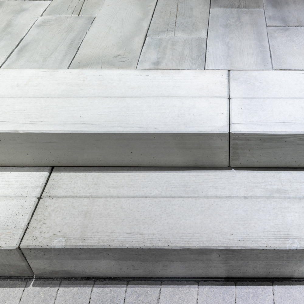 Marches d'escalier pleines LENIA avec structure bois